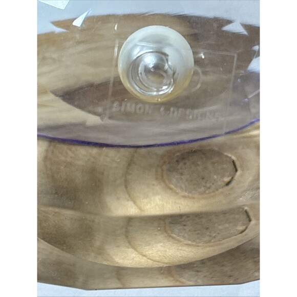 Simon Designs Purple Lavender Lilac Crystal Clam Oyster Shell Pearl Paperweight - Picture 6 of 9